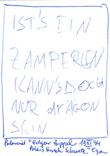 EGON ZIPPEL / Online Archive 1994 