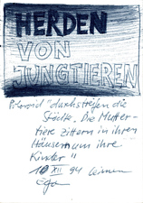 EGON ZIPPEL / Online Archive 1994 