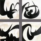 EGON ZIPPEL / Online Archive MMMNCA Paintings Acrylic on distressed canvas