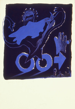 EGON ZIPPEL / Online Archive 1990 Pigment and acrylic on canvas