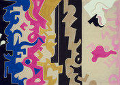 EGON ZIPPEL / Online Archive Ornamental / Technoid / Insectoid Acrylic and pigment on canvas