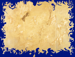 EGON ZIPPEL / Online Archive Ornamental / Technoid / Insectoid Insects, acrylic and pigment on canvas