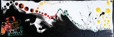 EGON ZIPPEL / Online Archive Devandalizing (in general) Stickers and acrylic paint on canvas