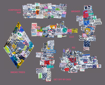 EGON ZIPPEL / Online Archive Devandalizing (in general) Stickers and signaling tape from NYC on tape