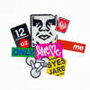 EGON ZIPPEL / Online Archive Devandalizing (in general) Stickers from NYC on canvas