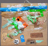 EGON ZIPPEL / Online Archive On Location Packaging tape and wire on cardboard