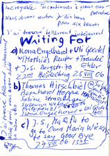 EGON ZIPPEL / Online Archive Waiting For 1993-2022 