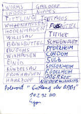 EGON ZIPPEL / Online Archive Names (real ones!) 