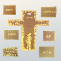 EGON ZIPPEL / Online Archive Ornamental / Technoid / Insectoid Acrylic on cardboard