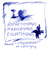 EGON ZIPPEL / Online Archive Cross 