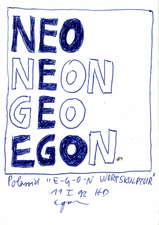 EGON ZIPPEL / Online Archive Egon Poems 