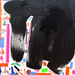 EGON ZIPPEL / Online Archive Devandalizing By-products Leftover tape and other fragments on canvas