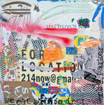 EGON ZIPPEL / Online Archive On Location Salvaged signage and remnants from events, on used floor protection board