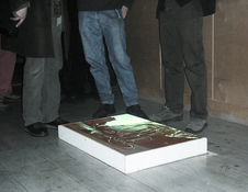 EGON ZIPPEL / Online Archive Projections / Video Photographs projected on the floor...
