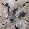 EGON ZIPPEL / Online Archive Ornamental / Technoid / Insectoid Household paint on distressed canvas