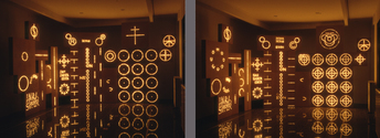 EGON ZIPPEL / Online Archive Light Light bulbs, cardboard, wood