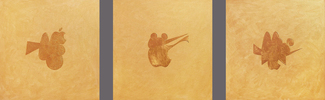 EGON ZIPPEL / Online Archive MMMNCA Paintings Gold leaf and acrylic on canvas