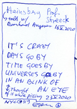 EGON ZIPPEL / Online Archive 2020 