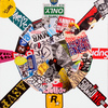 EGON ZIPPEL / Online Archive DEVANDALIZING Stickers from NYC on canvas