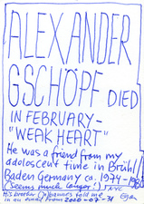 EGON ZIPPEL / Online Archive Death 