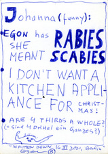 EGON ZIPPEL / Online Archive Johanna Says 