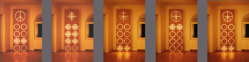 EGON ZIPPEL / Online Archive Light Light bulbs, cardboard, wood 