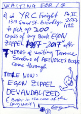 EGON ZIPPEL / Online Archive Waiting For 2023-TODAY 