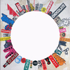 EGON ZIPPEL / Online Archive Devandalizing (in general) Stickers from NYC and acrylic paint on canvas