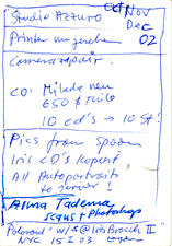 EGON ZIPPEL / Online Archive 2003 