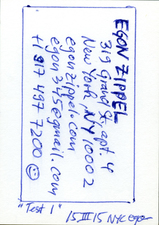 EGON ZIPPEL / Online Archive 2015 