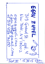 EGON ZIPPEL / Online Archive 2015 