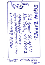 EGON ZIPPEL / Online Archive 2015 