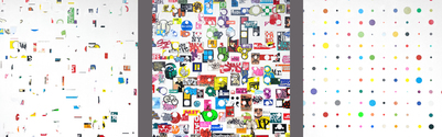 EGON ZIPPEL / Online Archive DEVANDALIZING Stickers from NYC on canvas