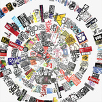 EGON ZIPPEL / Online Archive Devandalizing (in general) Stickers from NYC on canvas