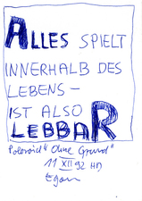 EGON ZIPPEL / Online Archive 1992 