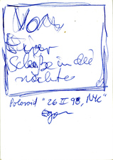 EGON ZIPPEL / Online Archive 1998 