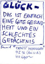 EGON ZIPPEL / Online Archive 1996 